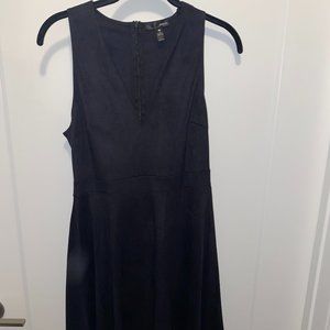 Velvet little black dress
